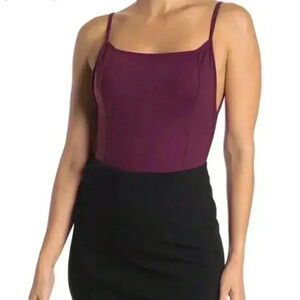 NWT Free People Lila Square Neck Bodysuit MEDIUM